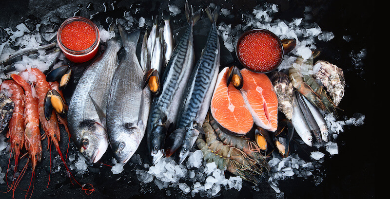 Икра, рыба, морепродукты